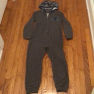 Child’s Blue zip up onesie.